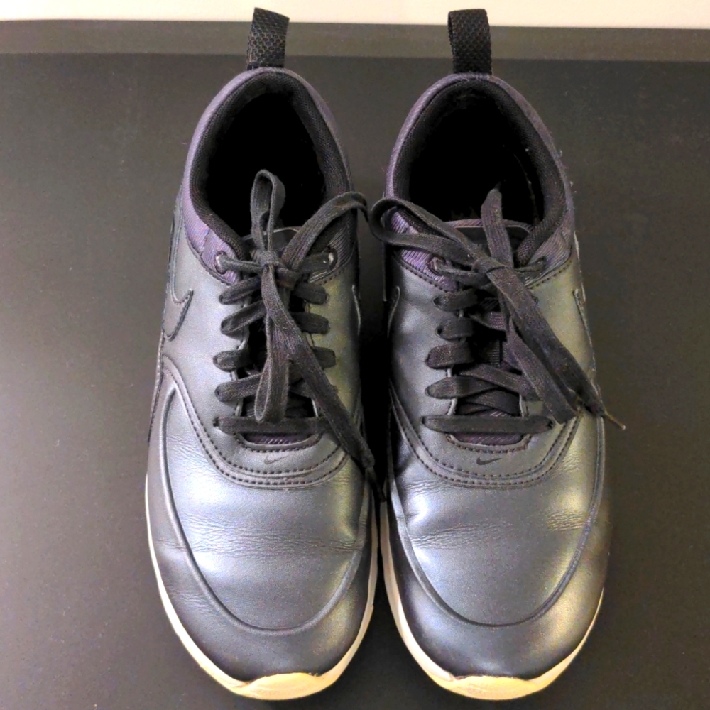 NIKE Air Max Thea Metallic Navy Sneakers in Women's size 7.5
